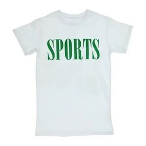 SPORTS Green Graphic T-Shirt Unisex Medium